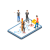 Strategic policy and workflow design icon